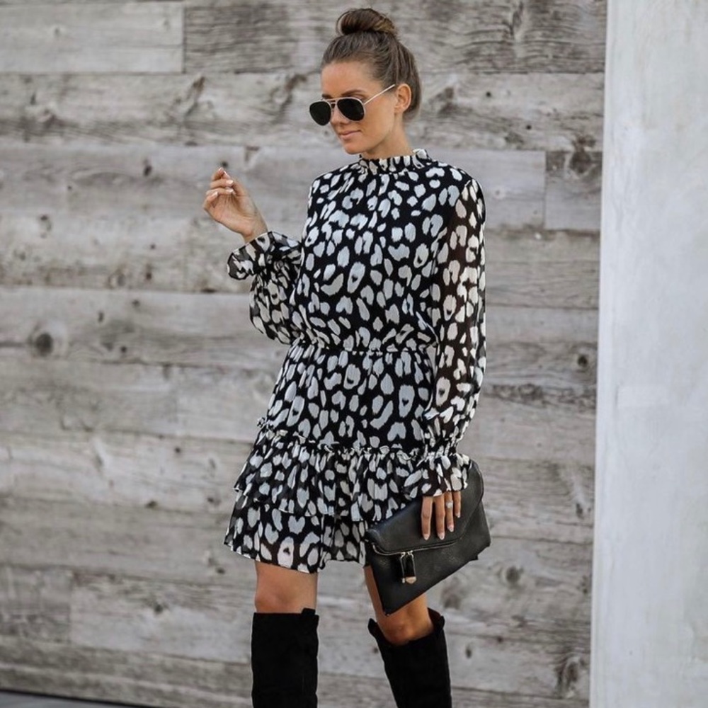 Vici Dolls Leopard Dress